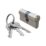 Smith & Locke  6-Pin Cylinder Lock 50-50 (100mm) Satin Nickel