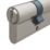 Smith & Locke  6-Pin Cylinder Lock 50-50 (100mm) Satin Nickel