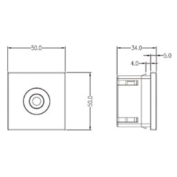 Knightsbridge Modular Black PIR Sensor Module 120°