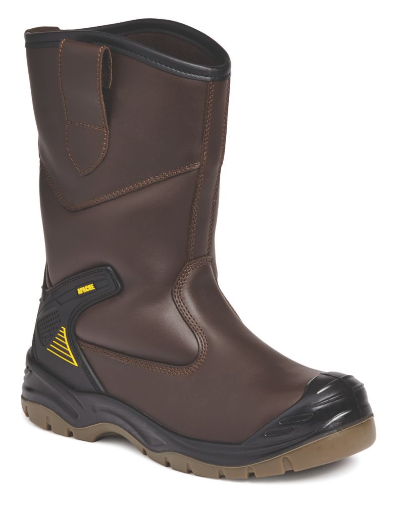 Apache AP305 9 Size 9 Brown Waterproof Steel Toe Cap Safety Rigger