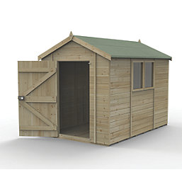 Forest Timberdale 6' 6" x 10' (Nominal) Apex Tongue & Groove Timber Shed with Assembly
