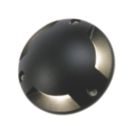 Zink Scout 150mm Outdoor Round LED Ground Lights Black 3W 100lm