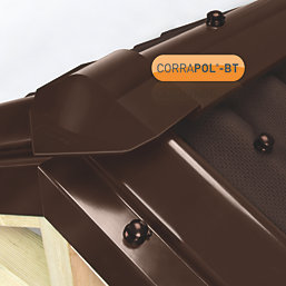 Corrapol-BT Brown 3mm Super Ridge Bar 3000mm x 148mm
