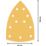Bosch Expert C470 120 Grit 11-Hole Punched Multi-Material Sandpaper 102mm x 62mm 10 Pack
