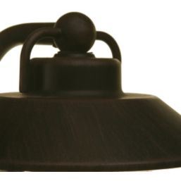 Lutec Cate Outdoor Wall Light Black Rust