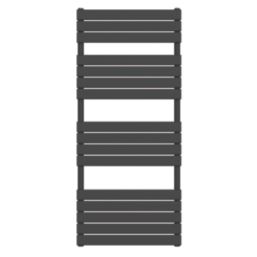 Flomasta Flat Bar 1600mm x 600mm 2917BTU Black Vertical Designer Radiator