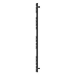 Flomasta Flat Bar 1600mm x 600mm 2917BTU Black Vertical Designer Radiator