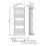 Flomasta Flat Bar 1600mm x 600mm 2917BTU Black Vertical Designer Radiator