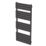 Flomasta Flat Bar 1600mm x 600mm 2917BTU Black Vertical Designer Radiator