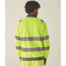 Regatta Hi-Vis Pro Contract Crew Neck Sweatshirt Yellow 3X Large 58.2" Chest