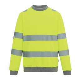 Regatta Hi-Vis Pro Contract Crew Neck Sweatshirt Yellow 3X Large 58.2" Chest