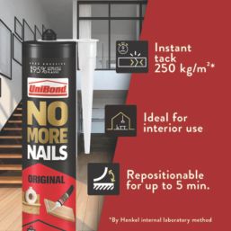 Unibond  Solvent-Free No More Nails Original White 280ml