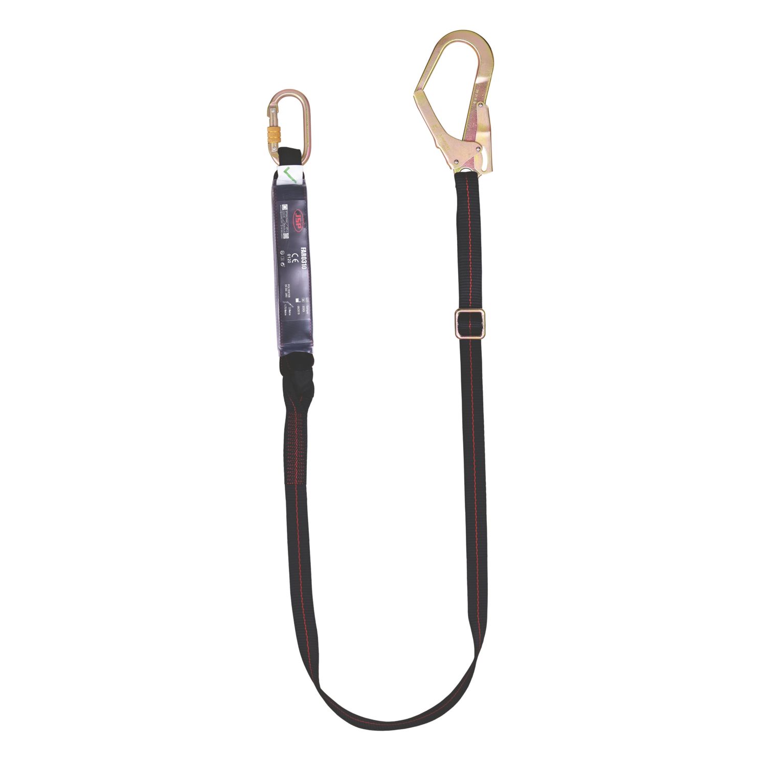 JSP Spartan Single Fall Arrest Adjustable Webbing Lanyard (556EE)