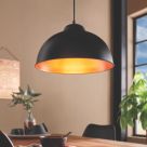 Eglo Truro 2 Pendant Light Black & Copper