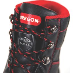 Oregon Sarawak   Safety Chainsaw Boots Black Size 9