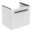 Ideal Standard i.life S Wall Hung Vanity Unit with Black Handle & Basin Matt White 500mm x 375mm x 475mm