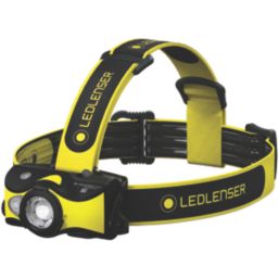 LEDlenser IH9R Rechargeable LED Head Torch Black/Yellow 600lm