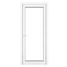 Crystal  1-Panel 1-Clear Light RH White uPVC Back Door 2090 x 890mm