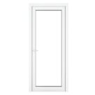 Crystal  Fully Glazed 1-Clear Light Right-Handed White uPVC Back Door 2090mm x 890mm