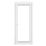 Crystal  Fully Glazed 1-Clear Light Right-Handed White uPVC Back Door 2090mm x 890mm