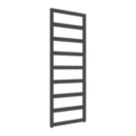 Reina 1460mm x 550mm 1632BTU Black Flat Designer Towel Radiator