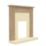 Be Modern Dunswood Electric Abbey Inset Fire Oak-Effect 1070mm x 330mm x 1123mm