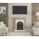 Be Modern Dunswood Electric Abbey Inset Fire Oak-Effect 1070mm x 330mm x 1123mm