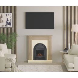 Be Modern Dunswood Electric Abbey Inset Fire Oak-Effect 1070mm x 330mm x 1123mm