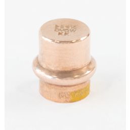Conex Banninger B Press Gas  Copper Press-Fit Stop Ends 15mm 10 Pack