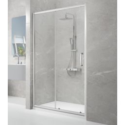 Triton Neo Eight Framed Rectangular Sliding Shower Door Chrome  1400mm x 1900mm
