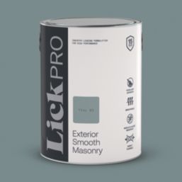 LickPro 5Ltr Smooth Teal 02 Masonry Paint