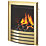 Be Modern Design Brass Slide Control Inset Gas Manual Fire 510mm x 173mm x 605mm
