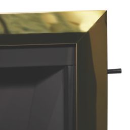 Be Modern Design Brass Slide Control Inset Gas Manual Fire 510mm x 173mm x 605mm