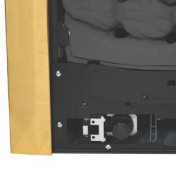 Be Modern Design Brass Slide Control Inset Gas Manual Fire 510mm x 173mm x 605mm