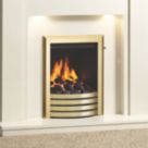 Be Modern Design Brass Slide Control Inset Gas Manual Fire 510mm x 173mm x 605mm