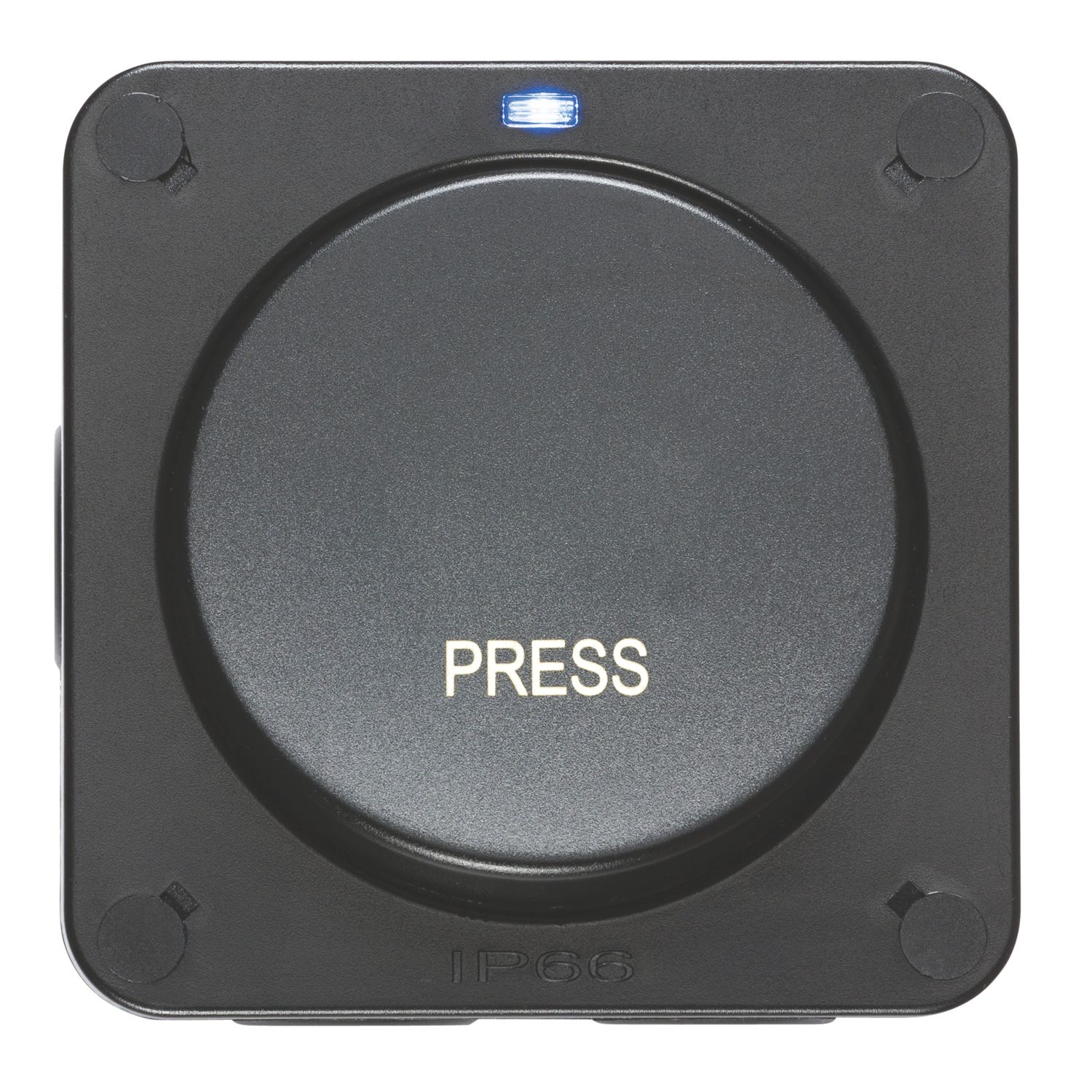 Knightsbridge IP66 20AX 1-Gang 1-Way Weatherproof Outdoor Retractive Switch (556VF)