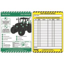 Scafftag  Tractor Tag Inserts 10 Pack