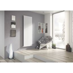 Ximax 600mm x 445mm 1055BTU White Vertical Designer Radiator
