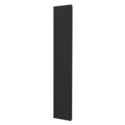 Radiant 2000mm x 345mm 5816BTU Black Vertical Designer Radiator