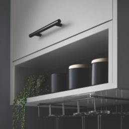 Essentials Annatto T Bar Handles Matt Black 188mm 2 Pieces