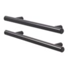 Essentials Annatto T Bar Handles Matt Black 188mm 2 Pieces