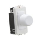 Knightsbridge  6A 2-Way Grid Dummy Dimmer Switch Matt White