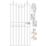 Apollo Wenlock Tall Gate Silver 855mm x 1880mm