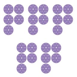 Trend  AB/150/M25 60, 120, 180 & 240 Grit 14-Hole Punched Multi-Material Random Orbital Sanding Discs 150mm 25 Pack