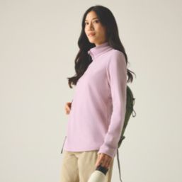 Regatta Sweethart Half Zip Womens Fleece Powder Lilac Size 12