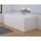Highlife Bathrooms Halite Adjustable Front Bath Panel 1700mm Gloss White 2 Pieces