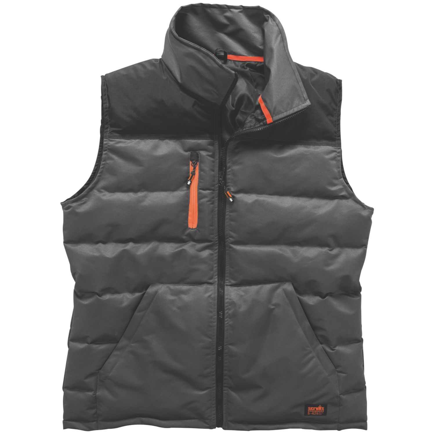 Scruffs Worker Body Warmer Black/Charcoal Small 40" Chest (557JJ)