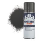 Fortress Trade 400ml Black Matt Heat Resistant Metal Spray Paint