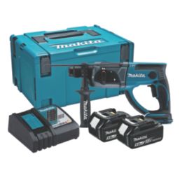 Makita DHR202RTJ 3.2kg 18V 2 x 5.0Ah Li-Ion LXT  Cordless SDS Rotary Hammer Drill