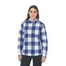 Dickies  Womens Flannel Shirt Jacket Blue Size 14